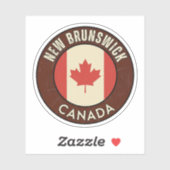 Provincie New Brunswick Canada Sticker (Vel)