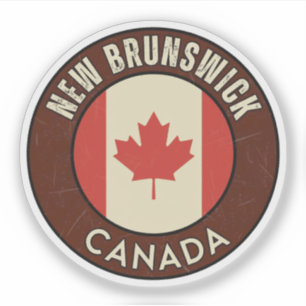 Provincie New Brunswick Canada Sticker