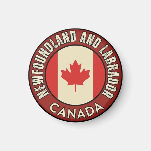 Provincie Newfoundland en Labrador Canada Magneet (Voorkant)