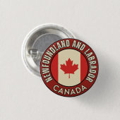 Provincie Newfoundland en Labrador Canada Ronde Button 3,2 Cm (Voorkant /achterkant)