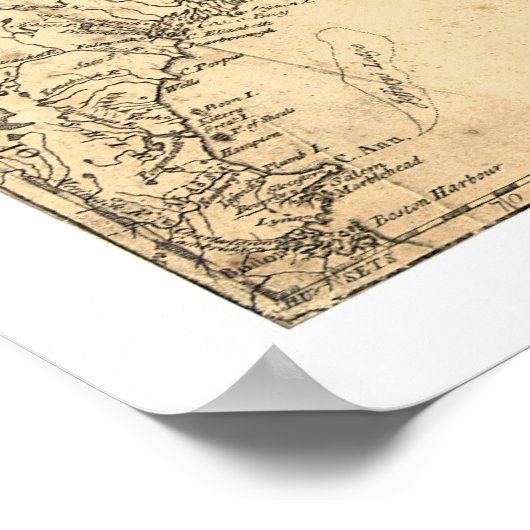 Provincie Nova Scotia Canada Map 1776 Poster (Hoek)