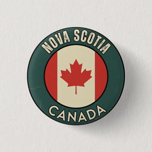Provincie Nova Scotia Canada Ronde Button 3,2 Cm (Voorkant)