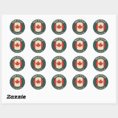 Provincie Nova Scotia Canada Ronde Sticker (Vel)