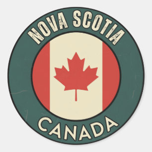 Provincie Nova Scotia Canada Ronde Sticker