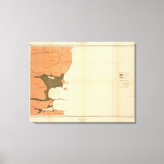 Provincie Nova Scotia Island of Cape Breton Canvas Afdruk (Voorkant)