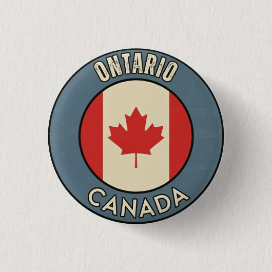 Provincie Ontario Canada Ronde Button 3,2 Cm (Voorkant)