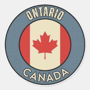 Provincie Ontario Canada Ronde Sticker