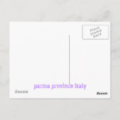 provincie parma italië briefkaart (Achterkant)