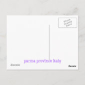 provincie parma italië drip briefkaart (Achterkant)