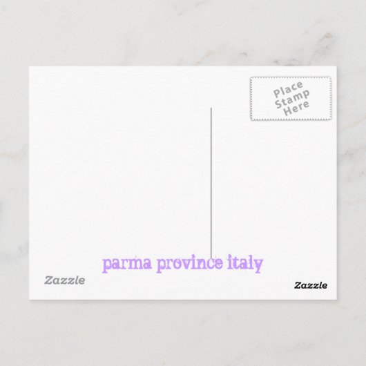 provincie parma italië drip briefkaart (Achterkant)