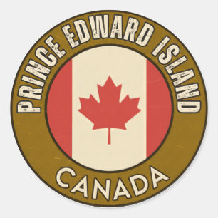 Provincie Prince Edward Island Canada Ronde Sticker