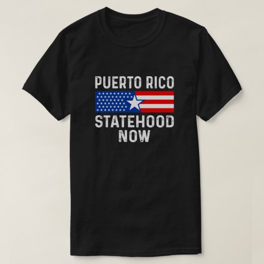 Provincie Puerto Rico nu estado 51 ahora T-shirt (Design voorkant)