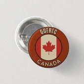 Provincie Quebec Canada Ronde Button 3,2 Cm (Voorkant /achterkant)