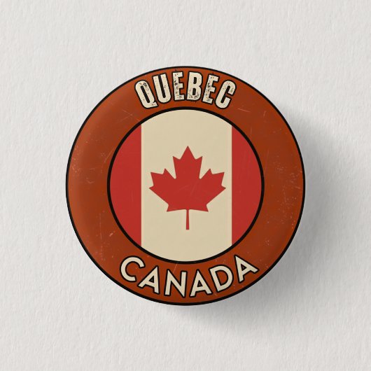 Provincie Quebec Canada Ronde Button 3,2 Cm (Voorkant)
