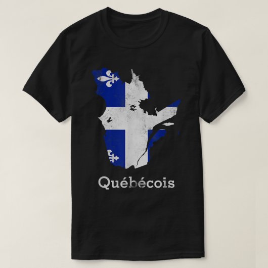 Provincie Quebec - Montreal French Quebecois T-shirt (Design voorkant)