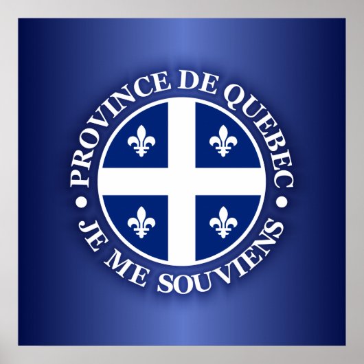 provincie Quebec Poster (Voorkant)