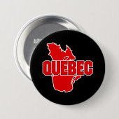 Provincie Quebec Ronde Button 7,6 Cm (Voorkant /achterkant)