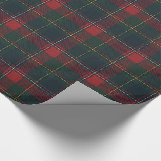 Provincie Quebec Tartan Wrapping Paper Cadeaupapier (Hoek)