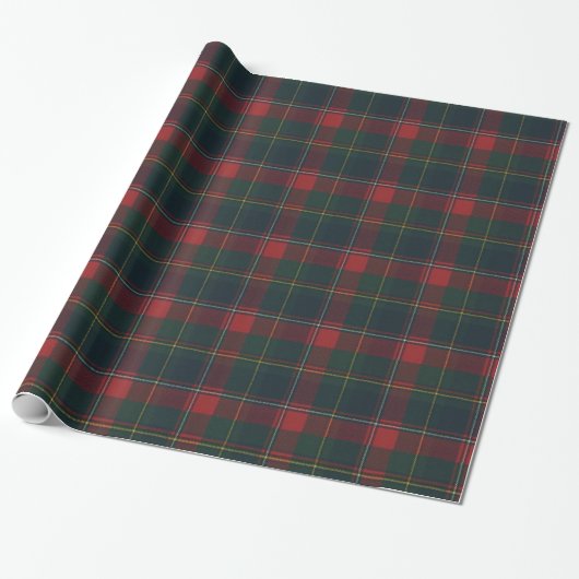 Provincie Quebec Tartan Wrapping Paper Cadeaupapier (Uitgerold)