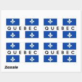 provincie quebec vlag canada naam land rechthoekige sticker (Vel)