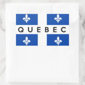 provincie quebec vlag canada naam land rechthoekige sticker (Tas)