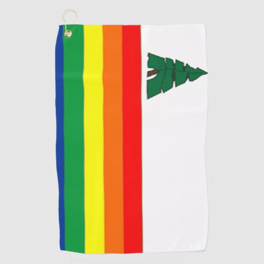 Provincie Santa Cruz (Californië) Golfhanddoek (Voorkant)