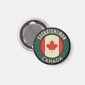 Provincie Saskatchewan Canada Magneet (Voorkant / Achterkant)