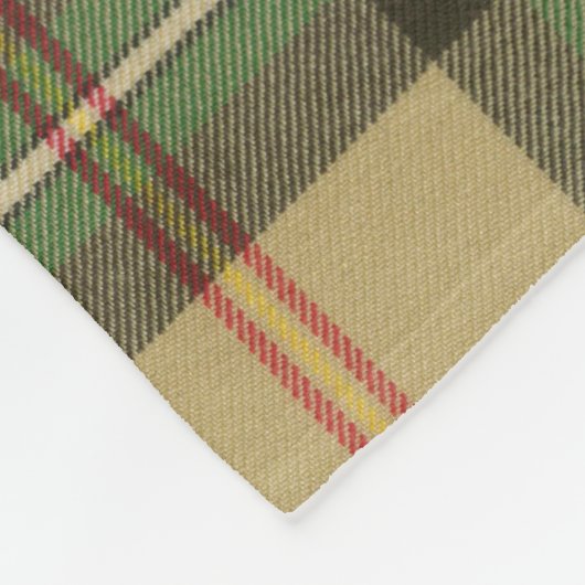 Provincie Saskatchewan Original Tartan Fleece Deken (Hoek)