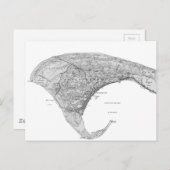 Provincie zwart-wit briefkaart (Voorkant / Achterkant)