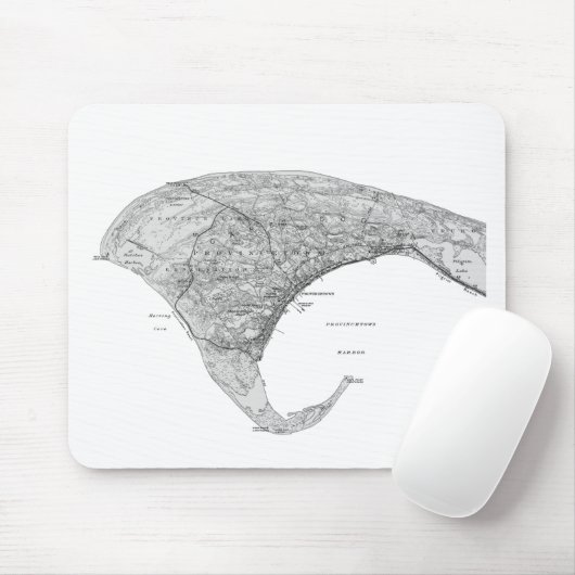 Provincie  zwart-wit muismat (Met muis)