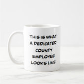 provinciemedewerker, toegewijd koffiemok (Links)