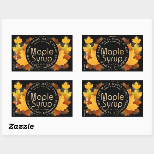 Provincienaam en Suikermaker (Partij en Datum) Rechthoekige Sticker (Vel)