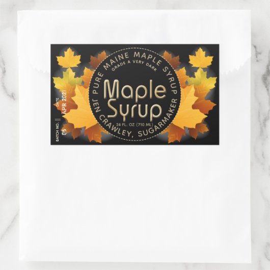 Provincienaam en Suikermaker (Partij en Datum) Rechthoekige Sticker (Tas)