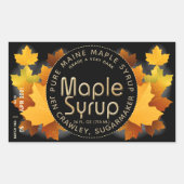 Provincienaam en Suikermaker (Partij en Datum) Rechthoekige Sticker (Voorkant)