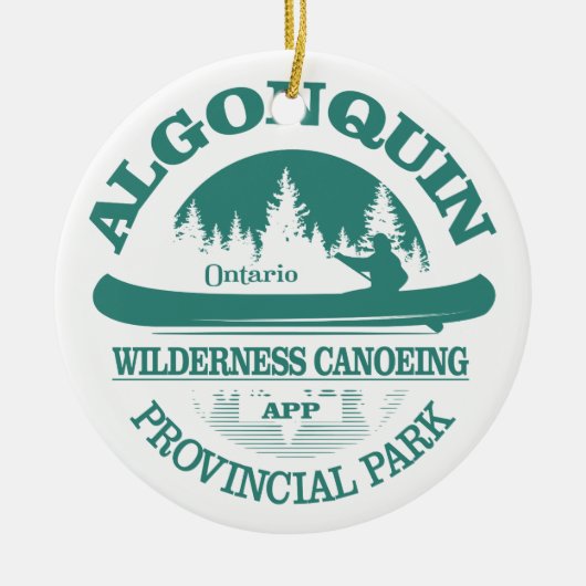 Provinciepark Algonquin Keramisch Ornament (Voorkant)