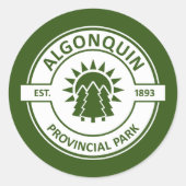 Provinciepark Algonquin Ronde Sticker (Voorkant)