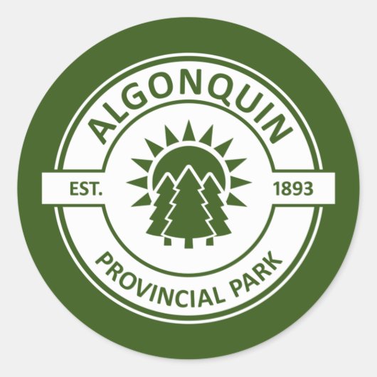 Provinciepark Algonquin Ronde Sticker (Voorkant)
