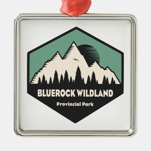 Provinciepark Bluerock Wildland Metalen Ornament (Voorkant)
