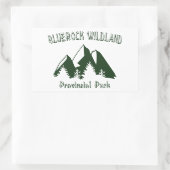 Provinciepark Bluerock Wildland Rechthoekige Sticker (Tas)