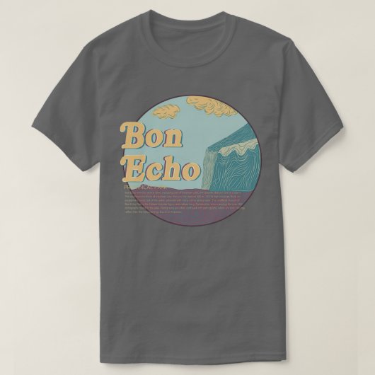Provinciepark Bon Echo Ontario T-shirt (Design voorkant)