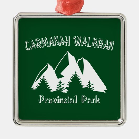 Provinciepark Carmanah Walbran Metalen Ornament (Voorkant)