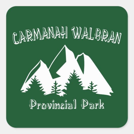 Provinciepark Carmanah Walbran Vierkante Sticker (Voorkant)