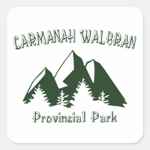 Provinciepark Carmanah Walbran Vierkante Sticker