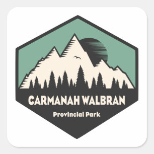 Provinciepark Carmanah Walbran Vierkante Sticker