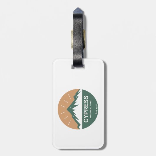 Provinciepark Cypress Bagagelabel (Achterkant verticaal)