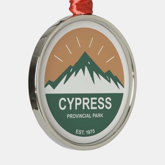 Provinciepark Cypress Metalen Ornament (Rechts)