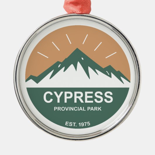 Provinciepark Cypress Metalen Ornament (Voorkant)