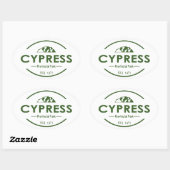 Provinciepark Cypress Ovale Sticker (Vel)
