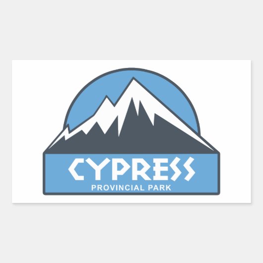 Provinciepark Cypress Rechthoekige Sticker (Voorkant)