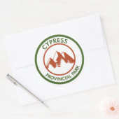 Provinciepark Cypress Ronde Sticker (Envelop)